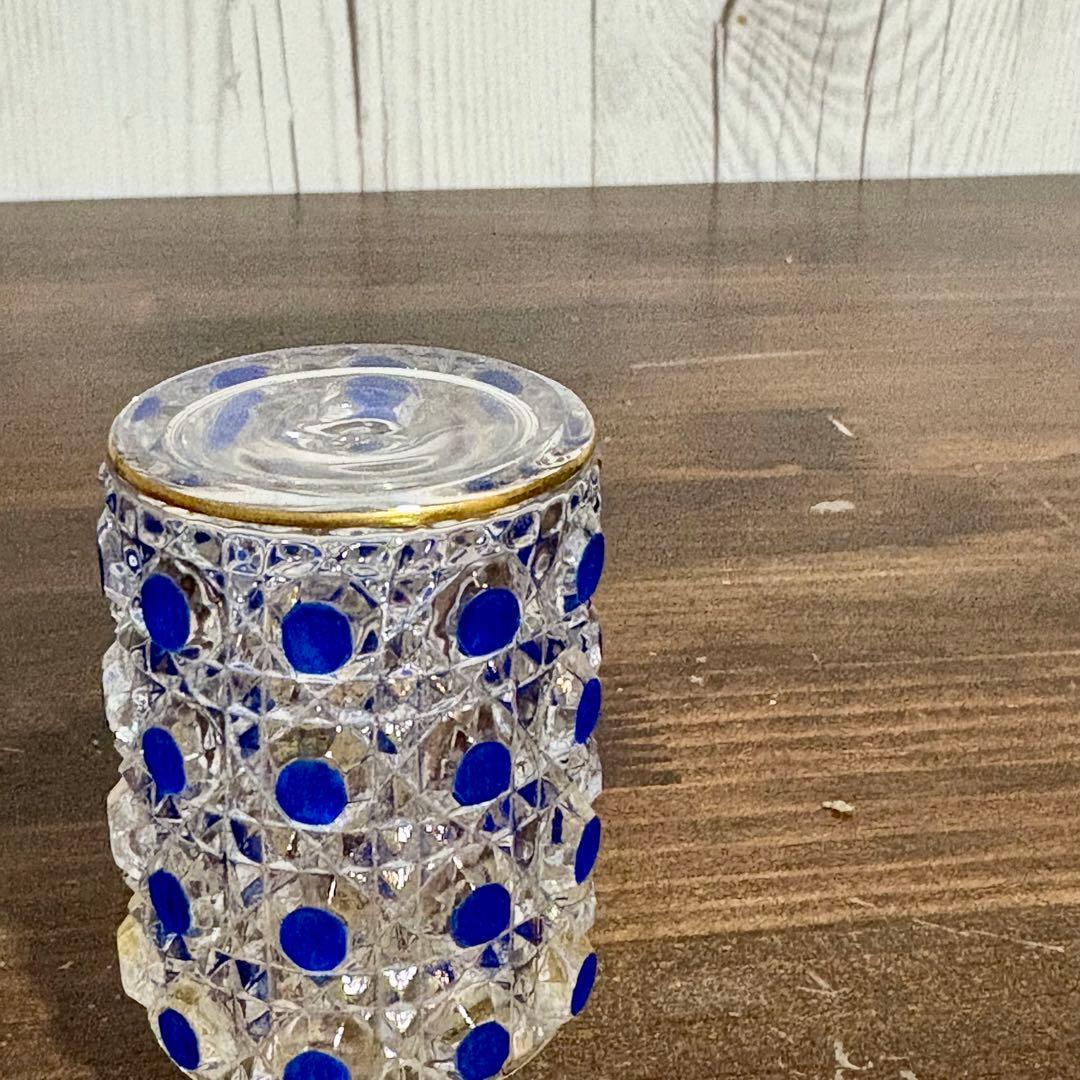 オールドバカラ ディアマンピエーリーコバルトブルー香水瓶OLD BACCARAT