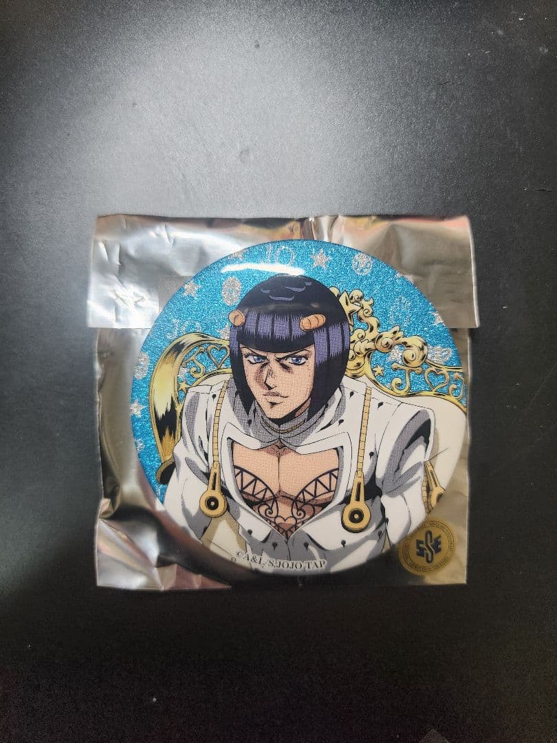 ジョジョワールド3 ブチャラティ グリッター缶バッジ JOJO WORLD3
