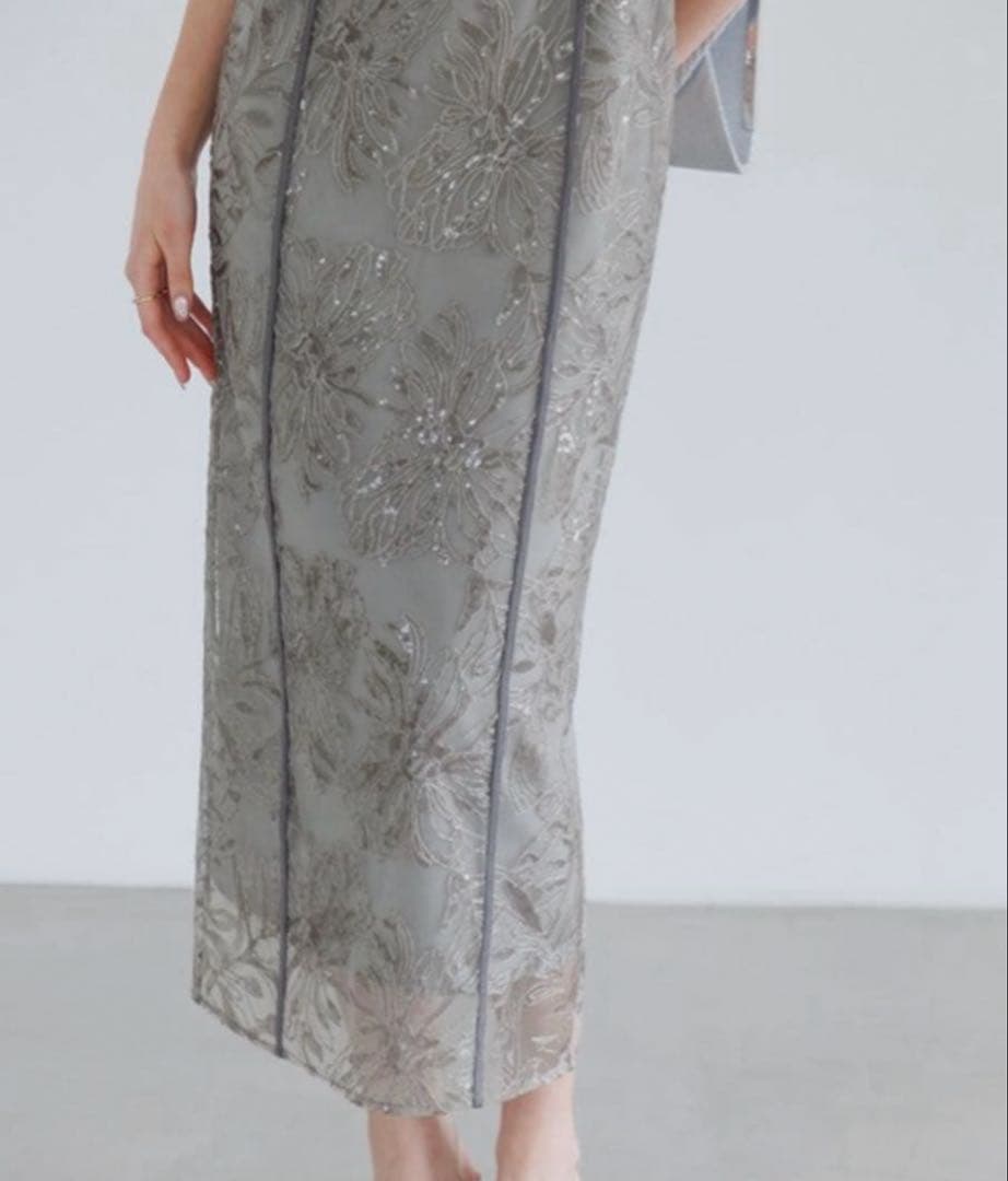 【新品】Lejaアシンメトリー ワンピースドレス 結婚式 パーティー タグ付