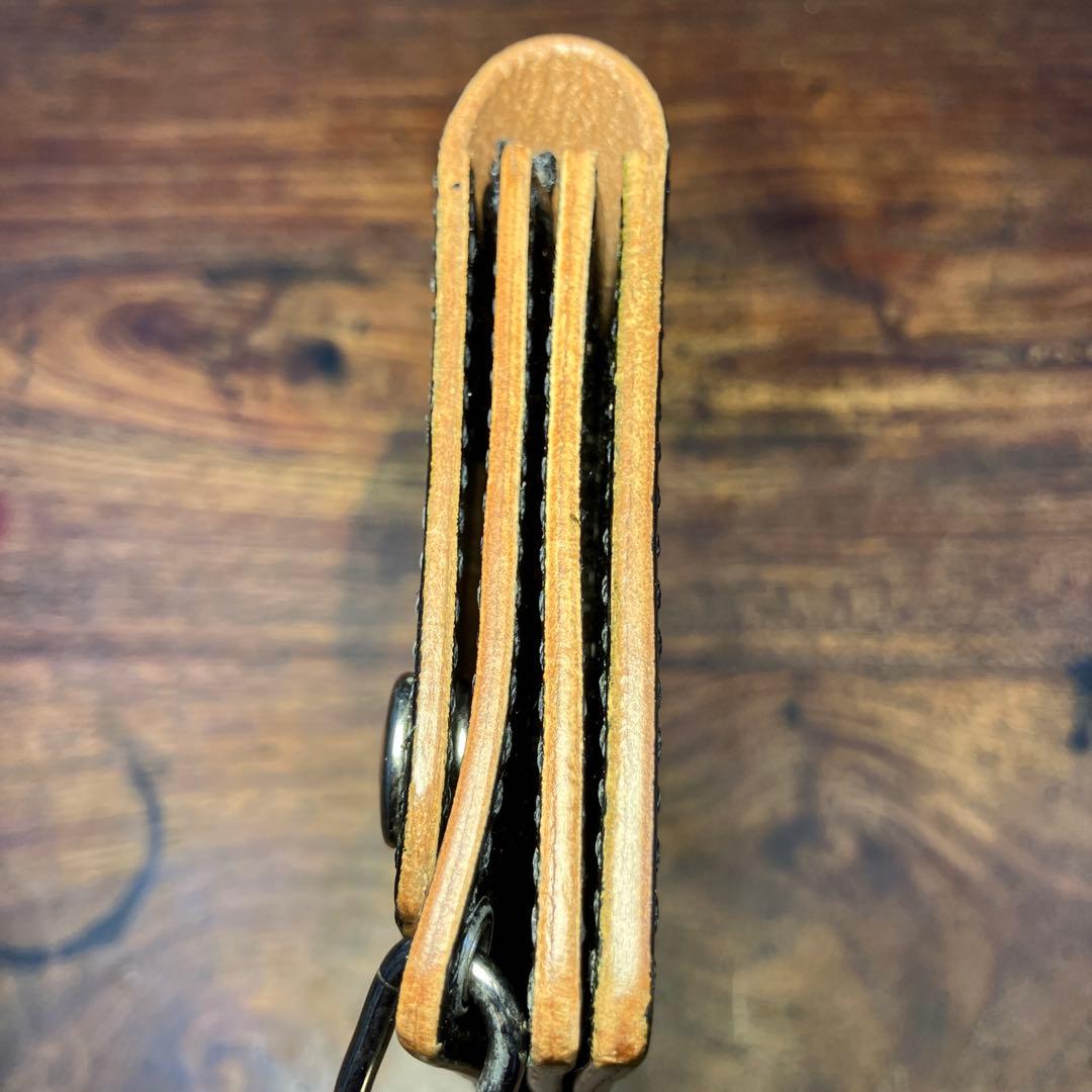 トラッカーウォレット　ブラック　国産本革　レザークラフト