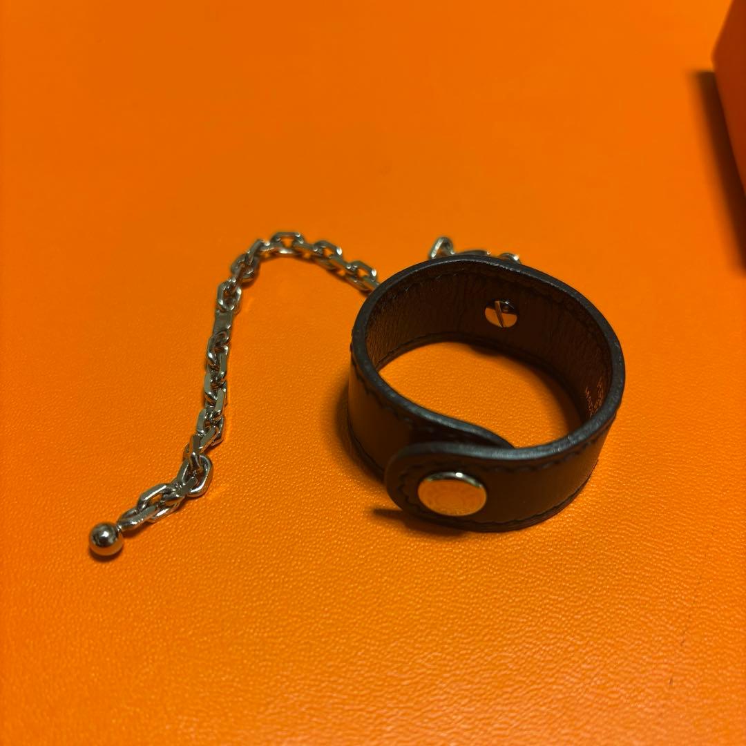 ◆エルメス HERMES グローブホルダー ブラック シルバー 美品