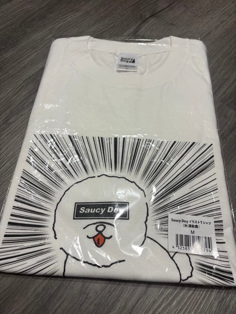 saucy dog おえかきTシャツ (秋澤和貴) M - メルカリ
