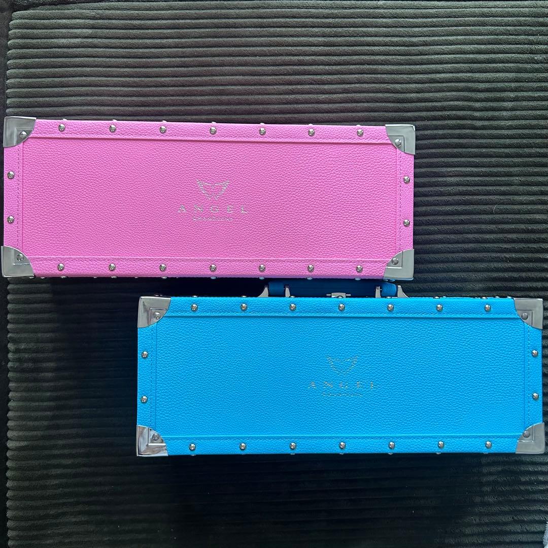 エンジェル シャンパン 空箱 空瓶 ピンク ブルー - メルカリ