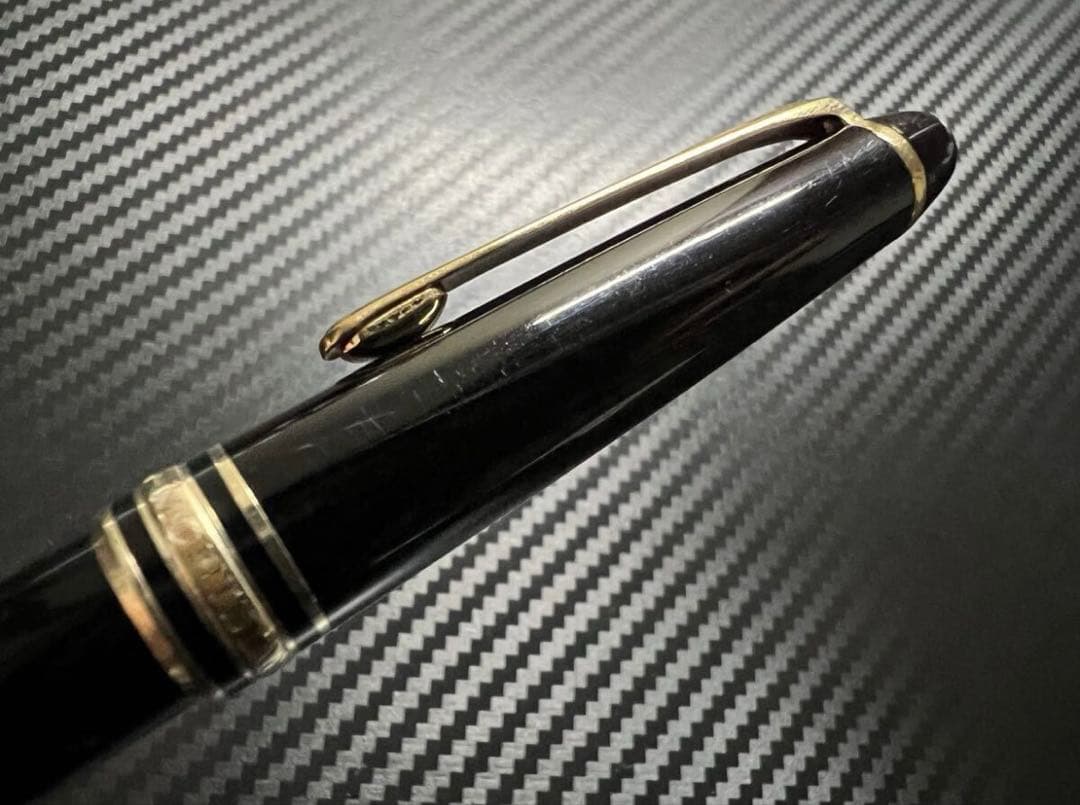 美品 モンブラン エボナイト芯 144 万年筆 EF ブラック 全金