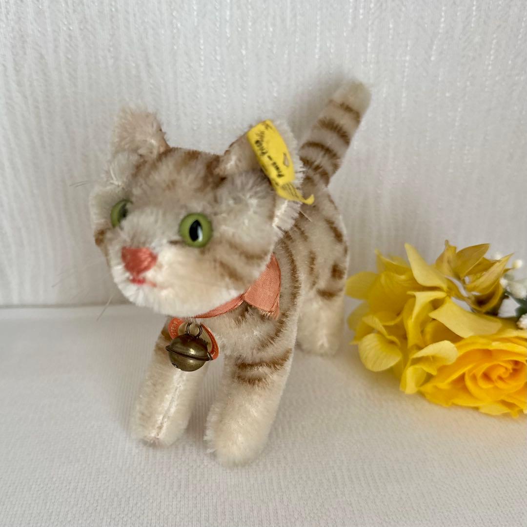 アンティーク シュタイフ ネコ Tapsy ビンテージ