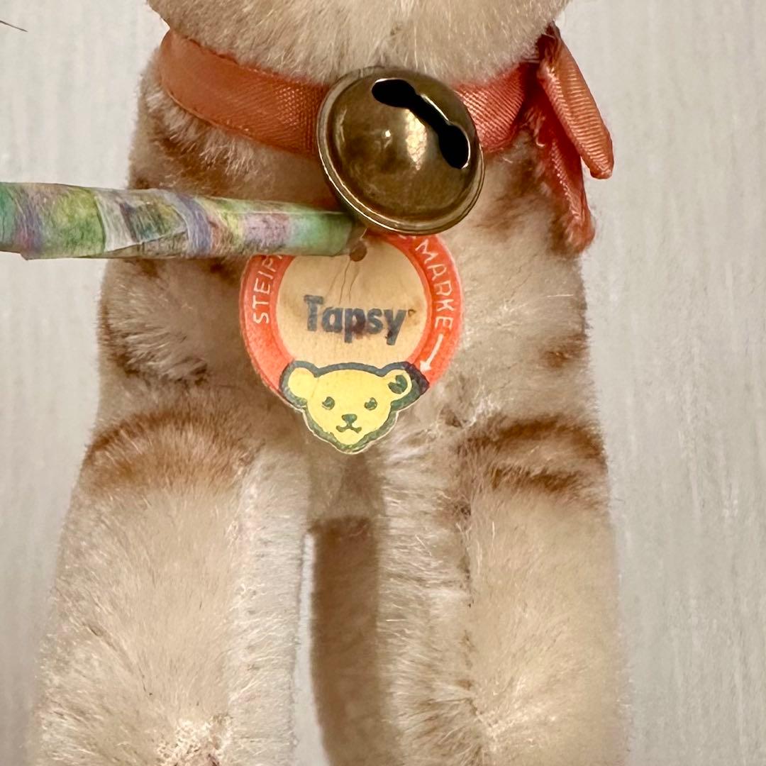 アンティーク シュタイフ ネコ Tapsy ビンテージ