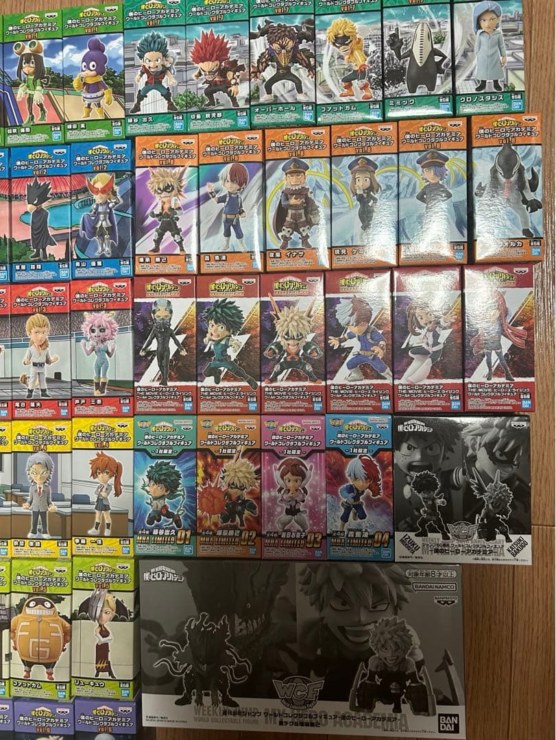 国内正規品　僕のヒーローアカデミア　ワーコレ　コレクタブル セット　フィギュア
