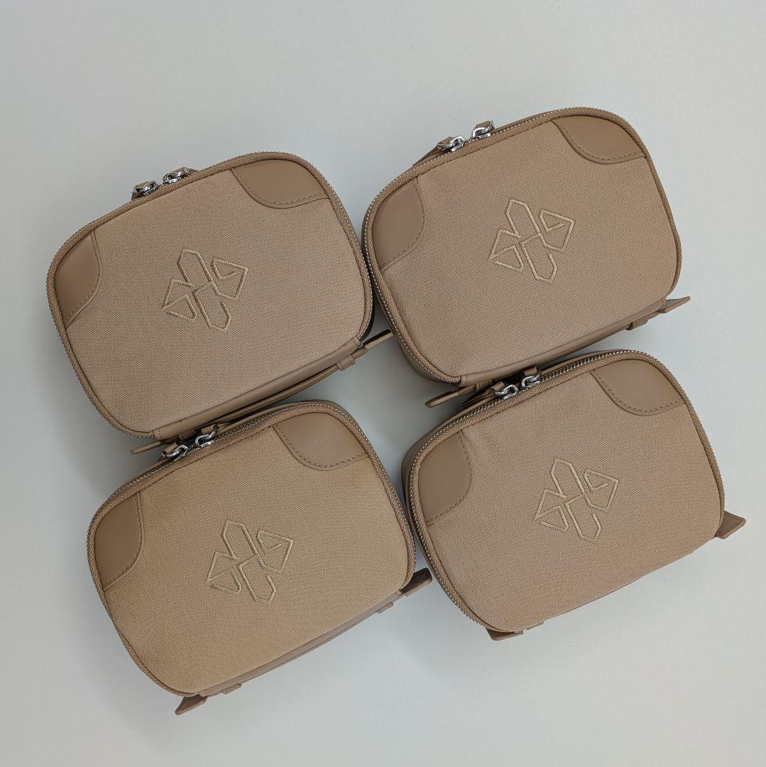 新品・未使用】エッティンガー トラベルポーチ 化粧ポーチ ベージュ 4