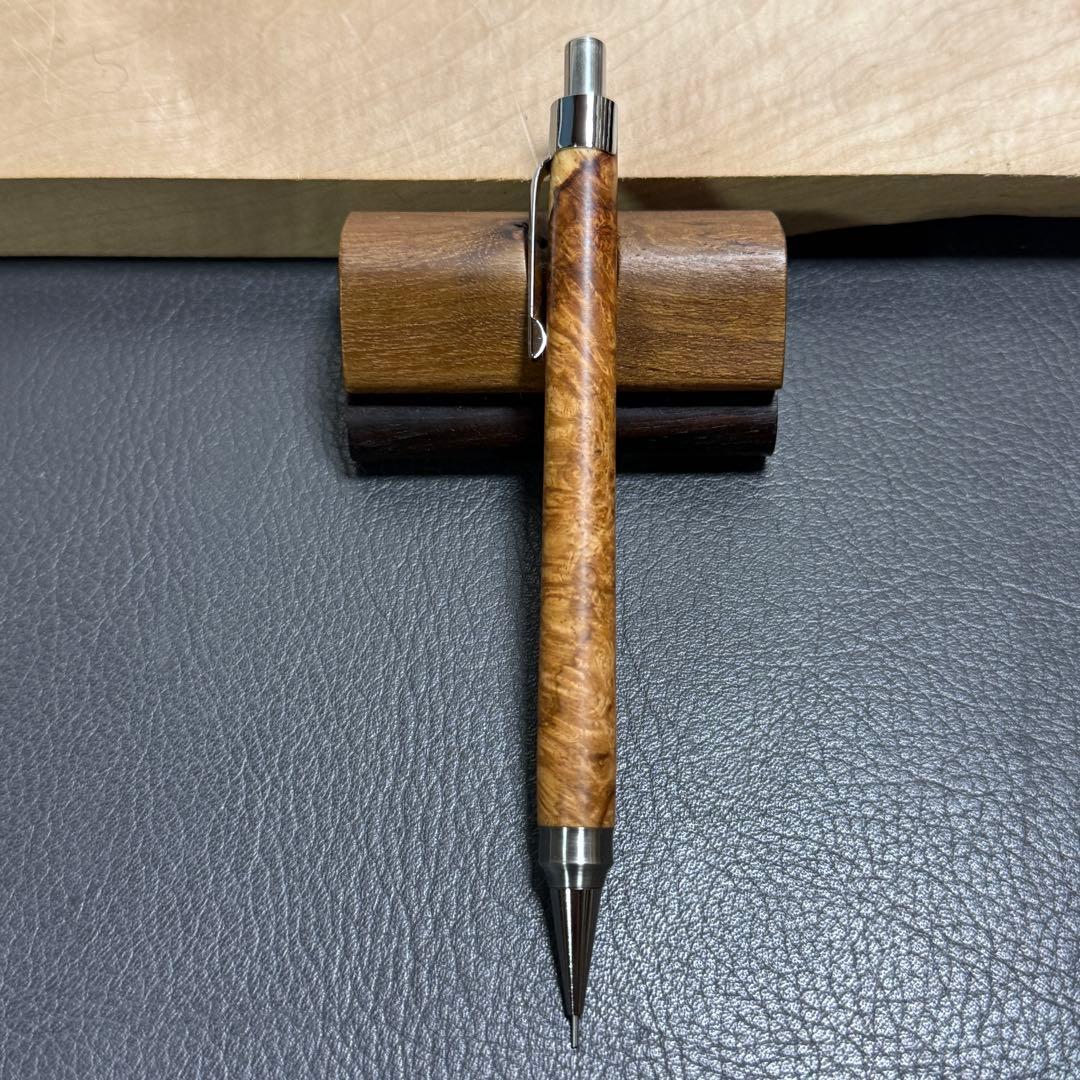 116アンボイナ　木製シャーペン　強低重心ダブルR 補修あり