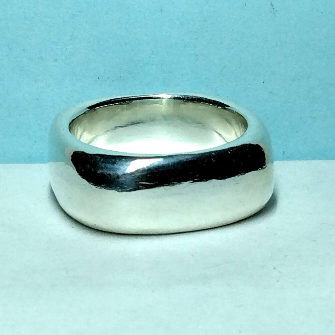 ティファニースクエアクッションリング　13号　新品仕上げ　無傷未使用に近い