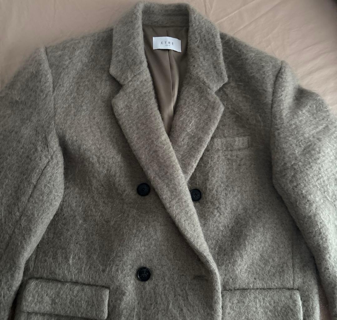 ETRE TOKYO ｜ウールシャギーチェスターコート カーキ M etretokyo