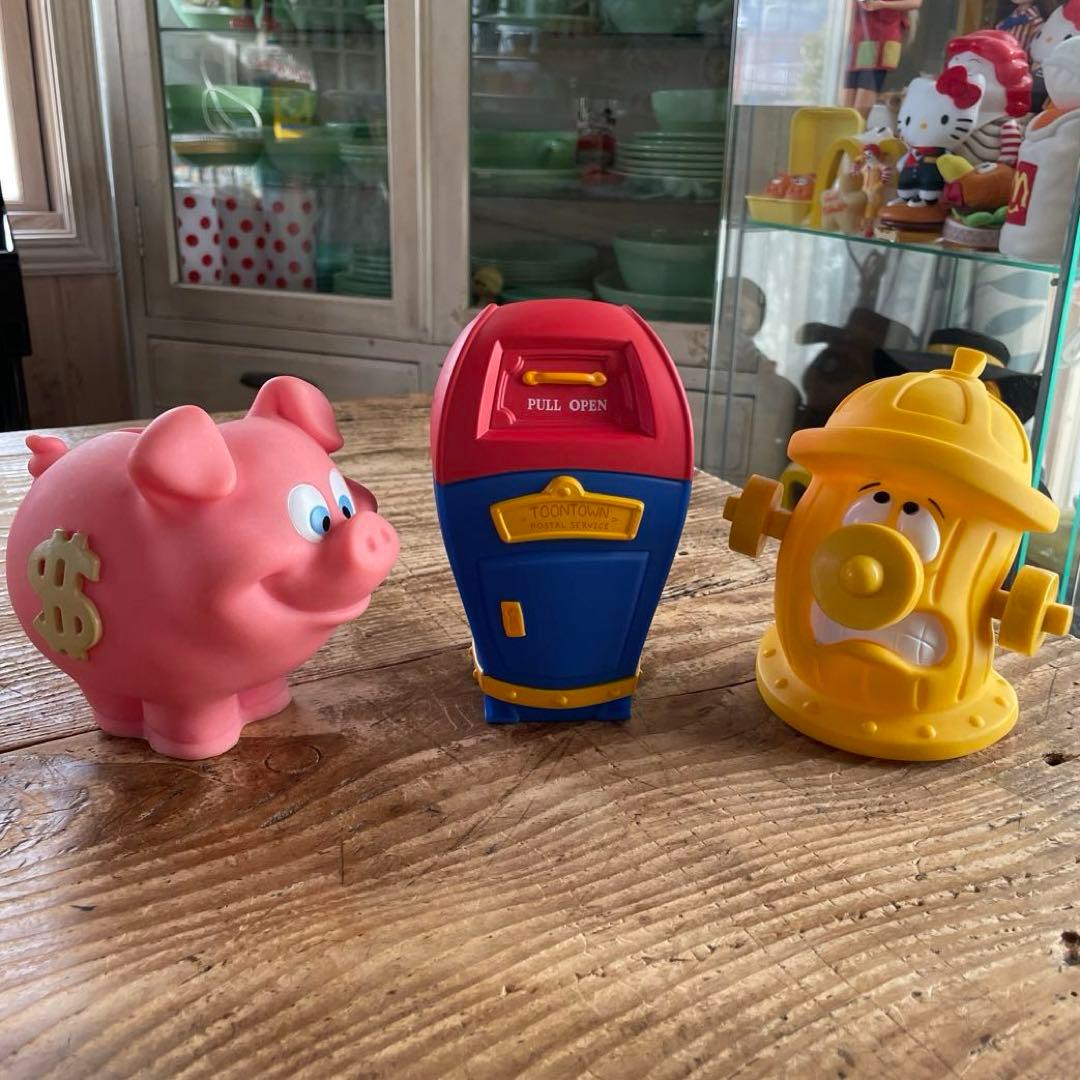 ディズニーリゾート トゥーンタウン オリジナル 貯金箱 3種セット