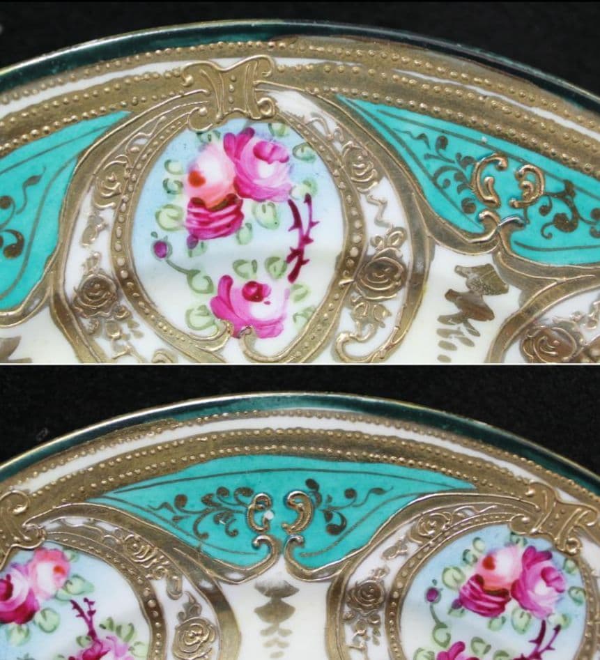 希少 アンティーク オールドノリタケ メイプルリーフ刻印 皿 - メルカリ