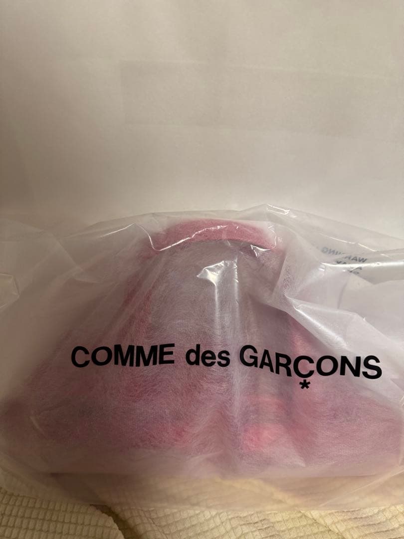 COMME des GARÇONS リボン付きレッドバッグ