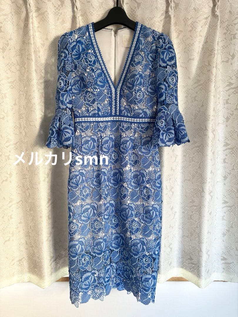 erukei settan ドレス 0 XS ブルー　エルケイ　銀座クチュール