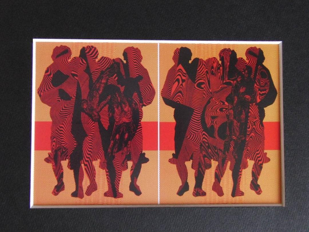 谷田川卓、【跡　05】、希少な額装用画集より、新品額装付、状態良好