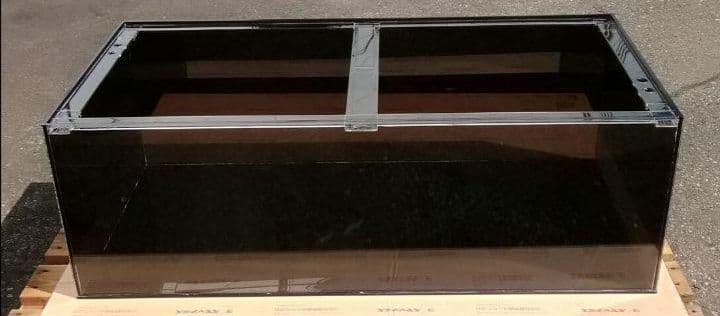 アクリル水槽 四面黒 四面10㍉ W120 D60 H45 ワンオフ 佐川発送