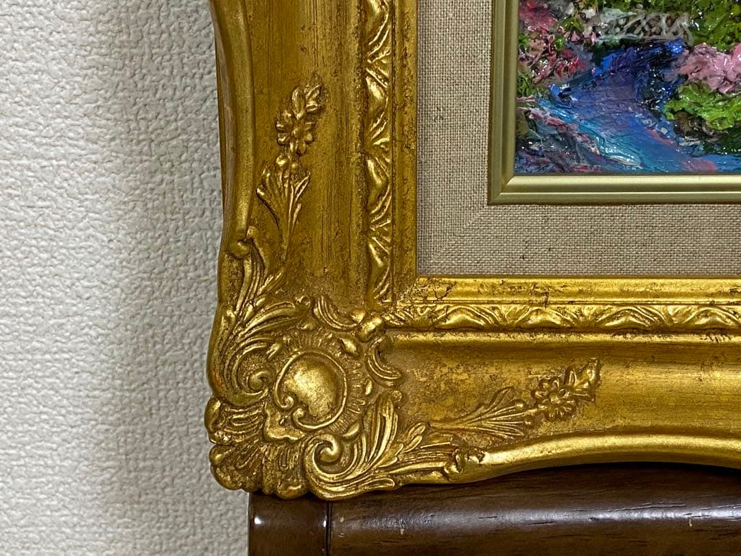 宮本信州画　直筆油絵　F0 送料込み