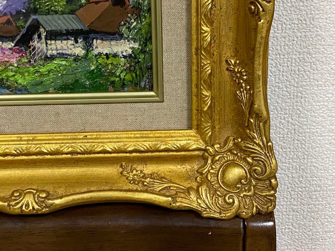 宮本信州画　直筆油絵　F0 送料込み