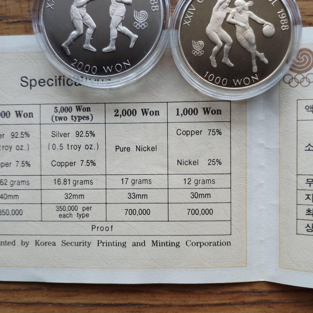 ヒ*ロ様 ソウルオリンピック　記念　銀貨　銀製　貨幣　　メダル　発行記念