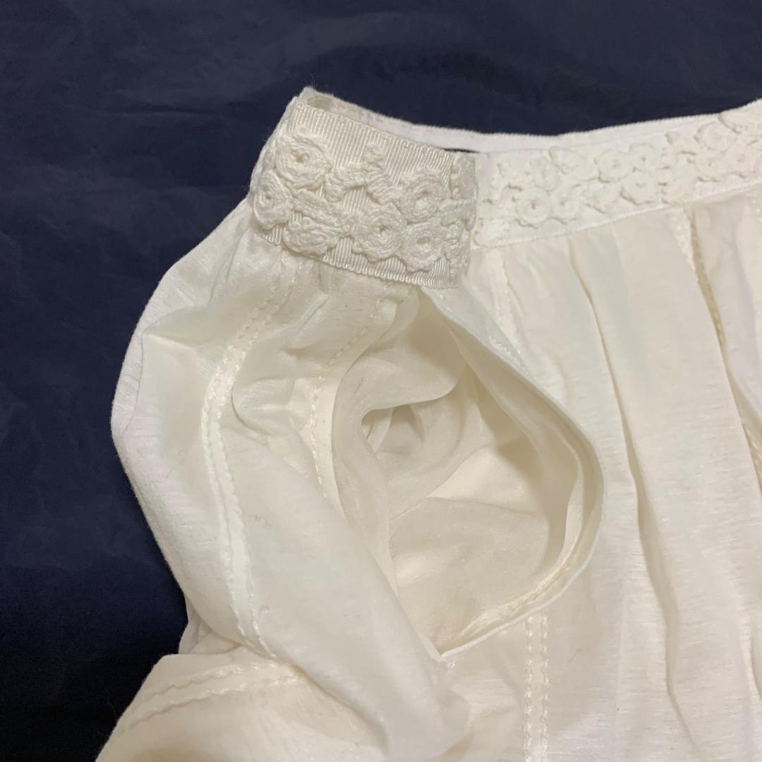 良品✨ルイヴィトン レース 刺繍 フレアスカート 白 ホワイト 34 S
