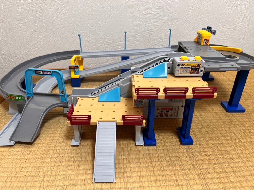 やまのぼりドライブ 高速どうろ ダブルアクショントミカビル 接続道路3点セット