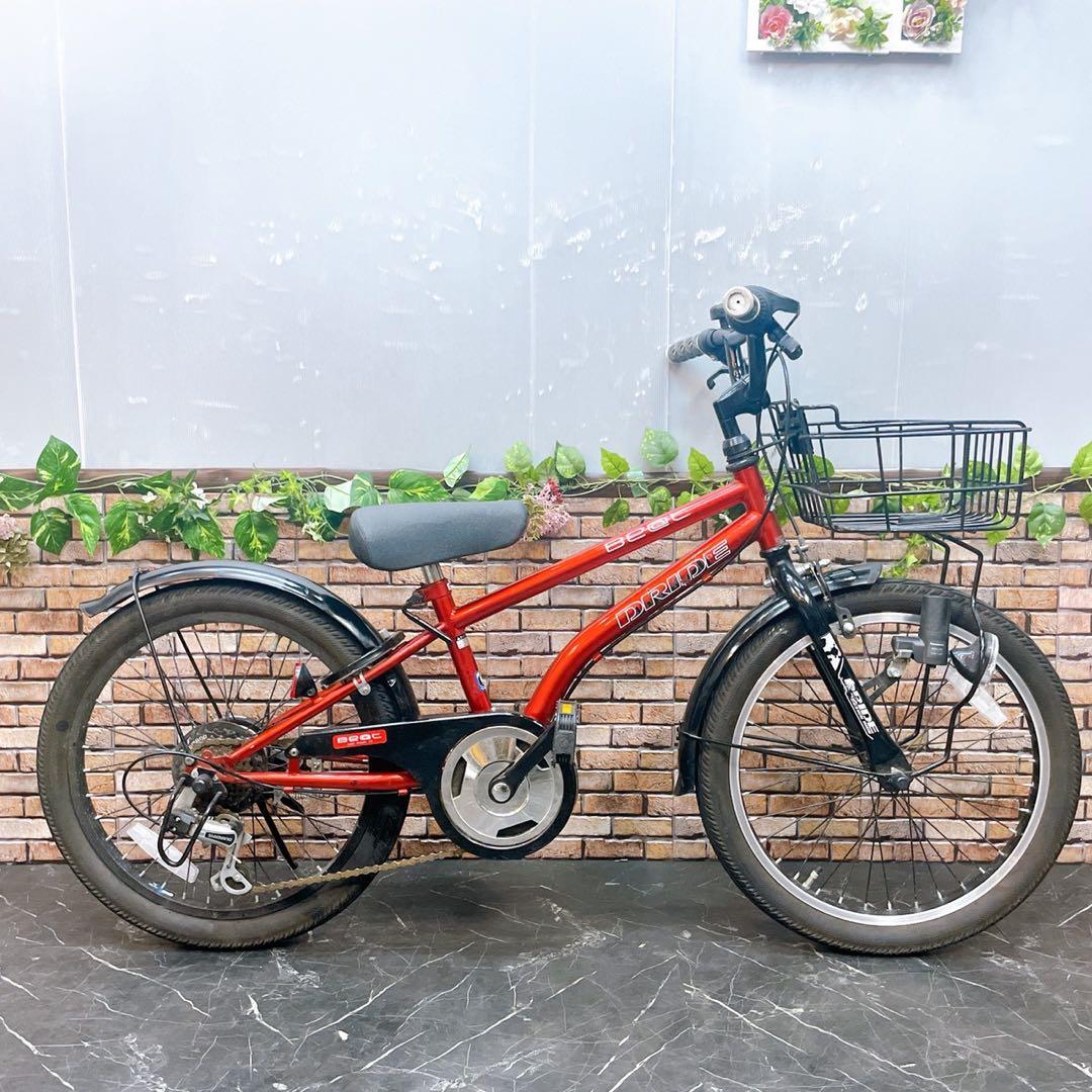【82】子供用自転車 子供車 DRIDE beat レッド 20インチ
