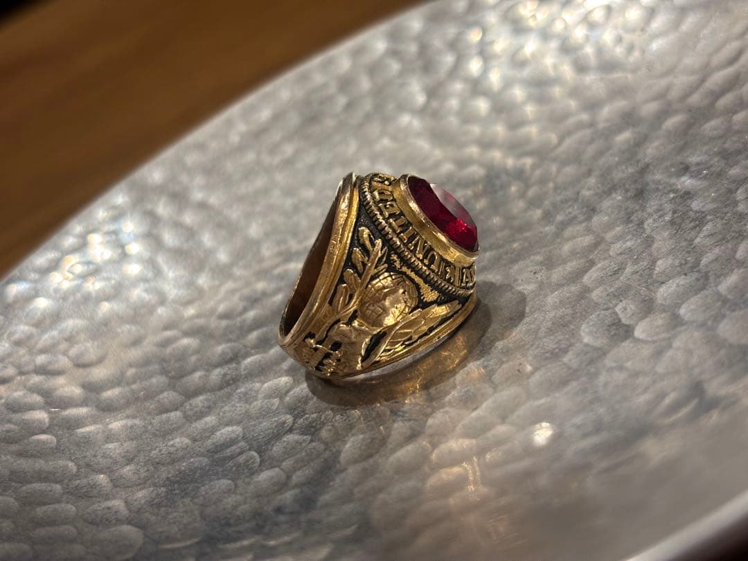 い カレッジリング アンティーク crest craft社