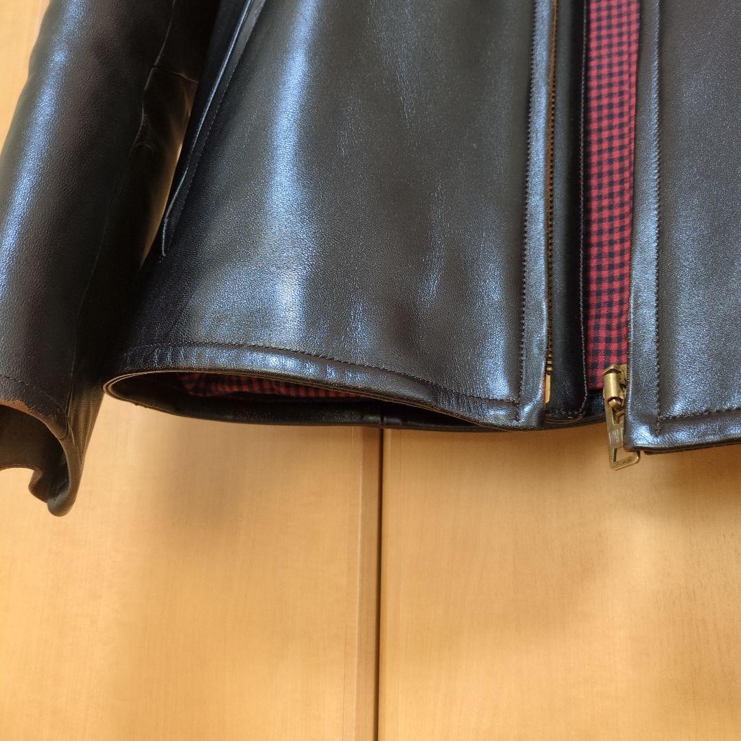 美品！】ワイツーレザー 茶芯36 シングルライダース