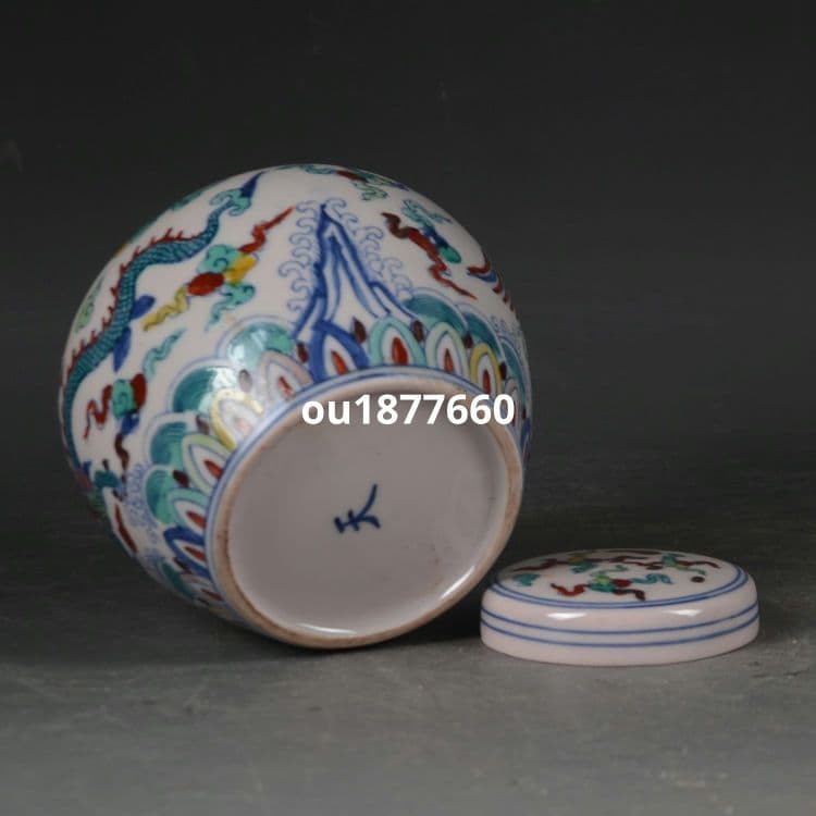 斗彩龍鳳紋紅胎天字壺 茶壺 景徳鎮 陶磁器 装飾品 現代工芸品 美術品 置物
