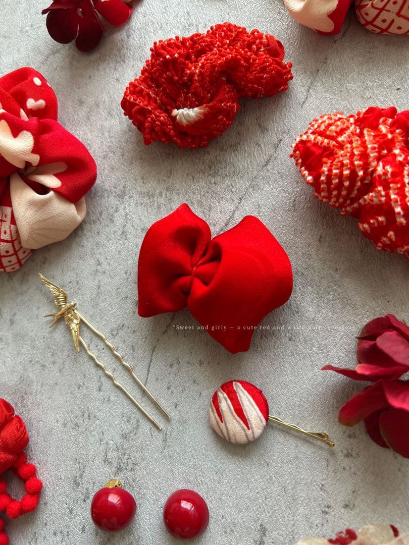 り*様 七五三　七五三髪飾り　ヘッドドレス　着物髪飾り　リメイク髪飾り　031