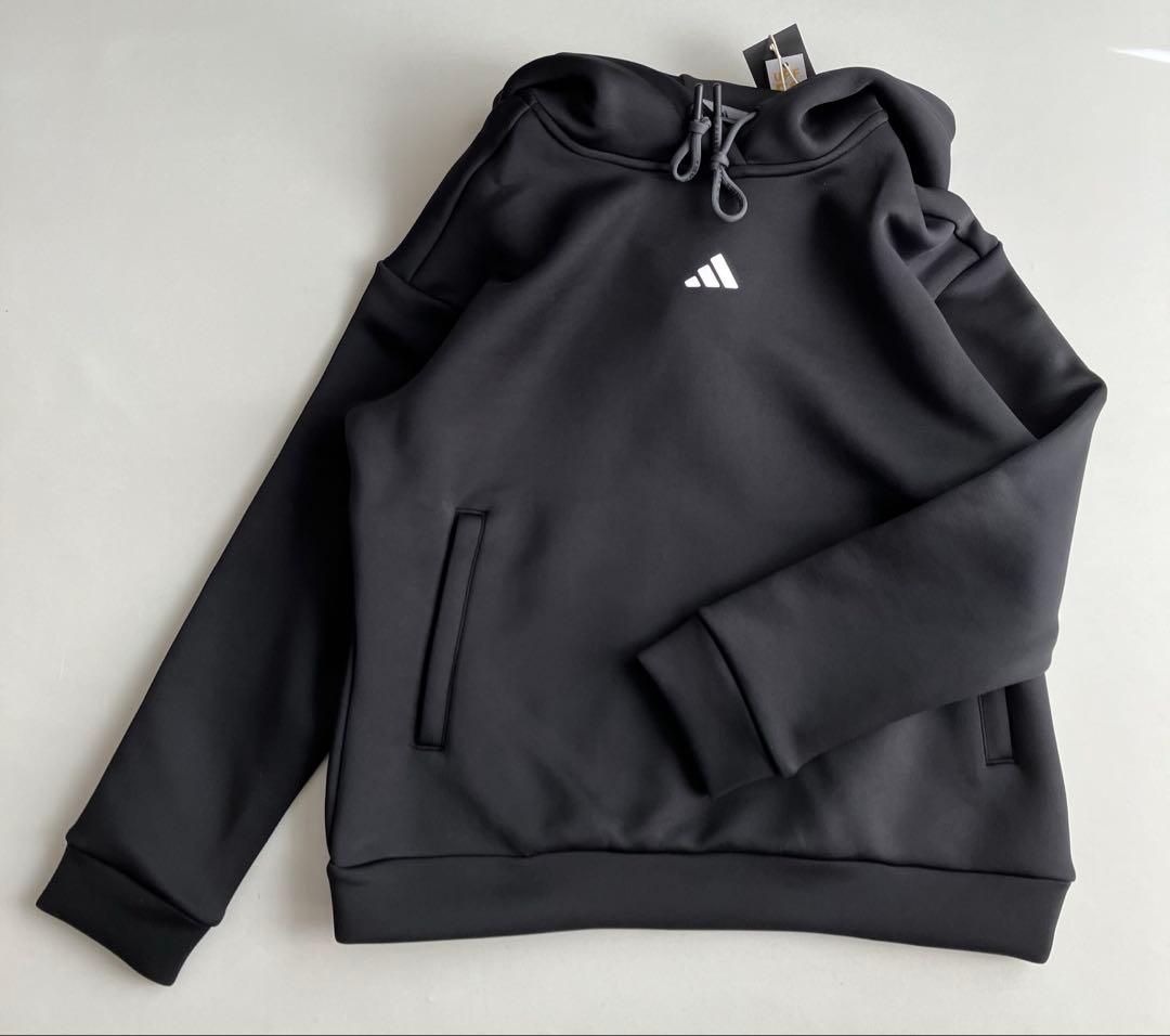 新品⛳️アディダスゴルフビッグロゴダンボールニット&プリーツスカート　L