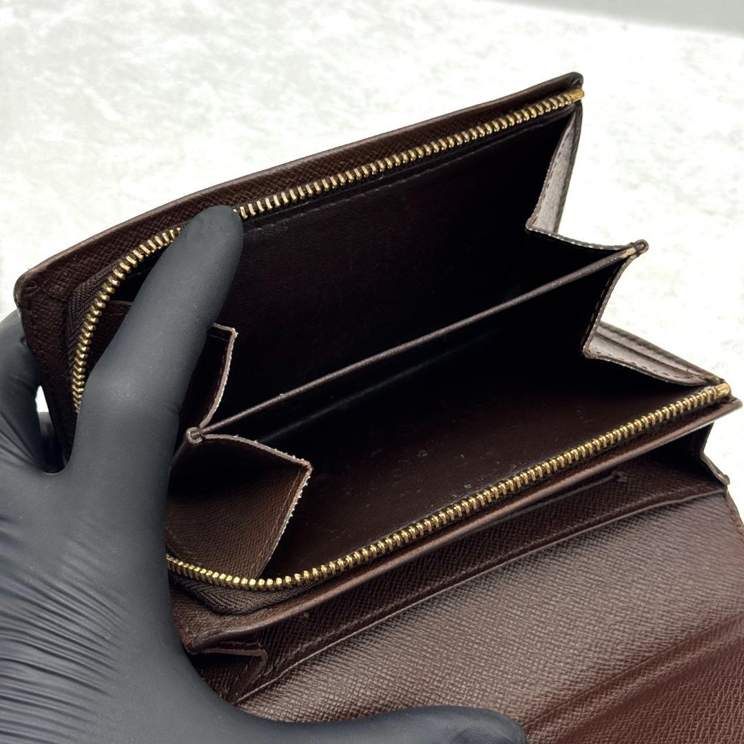 新型 ルイヴィトン ダミエ ポルトモネビエ トレゾール 折り財布 A433