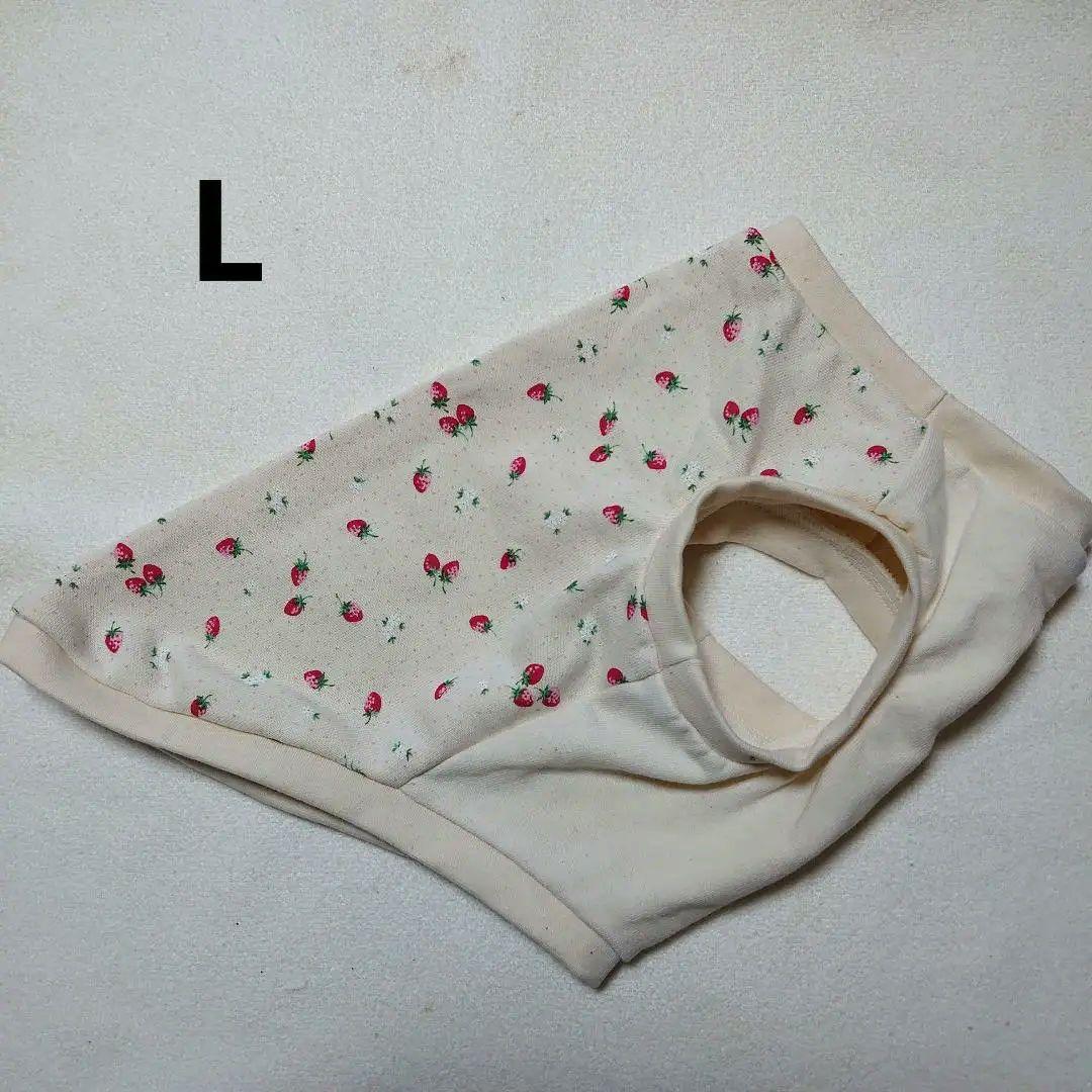 犬服 S わんこの普段着オレンジとペールブルーの花