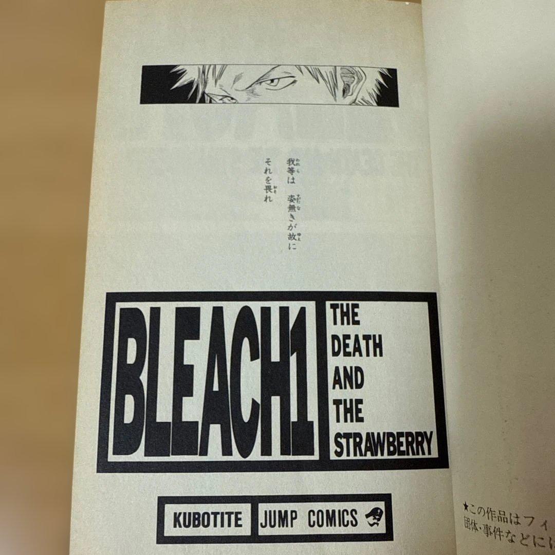 BLEACH ブリーチ　1巻　初版　帯付き