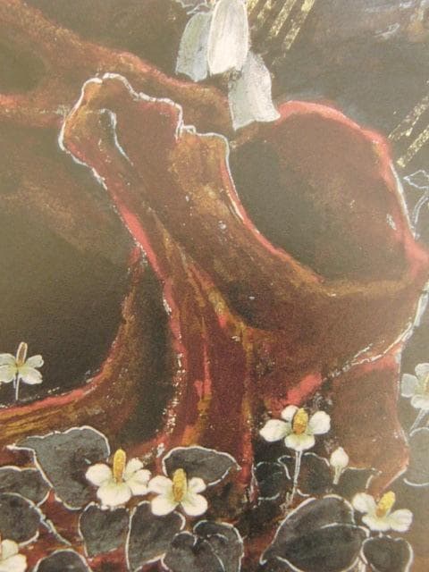 大山鎮、【地の華】、希少な額装用画集より、新品額装付