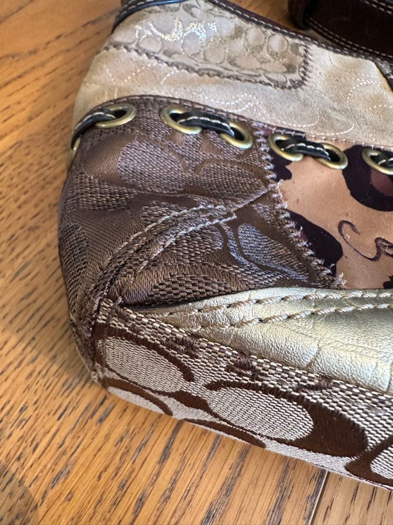 【希少】Coach パッチワーク ショルダーバッグ