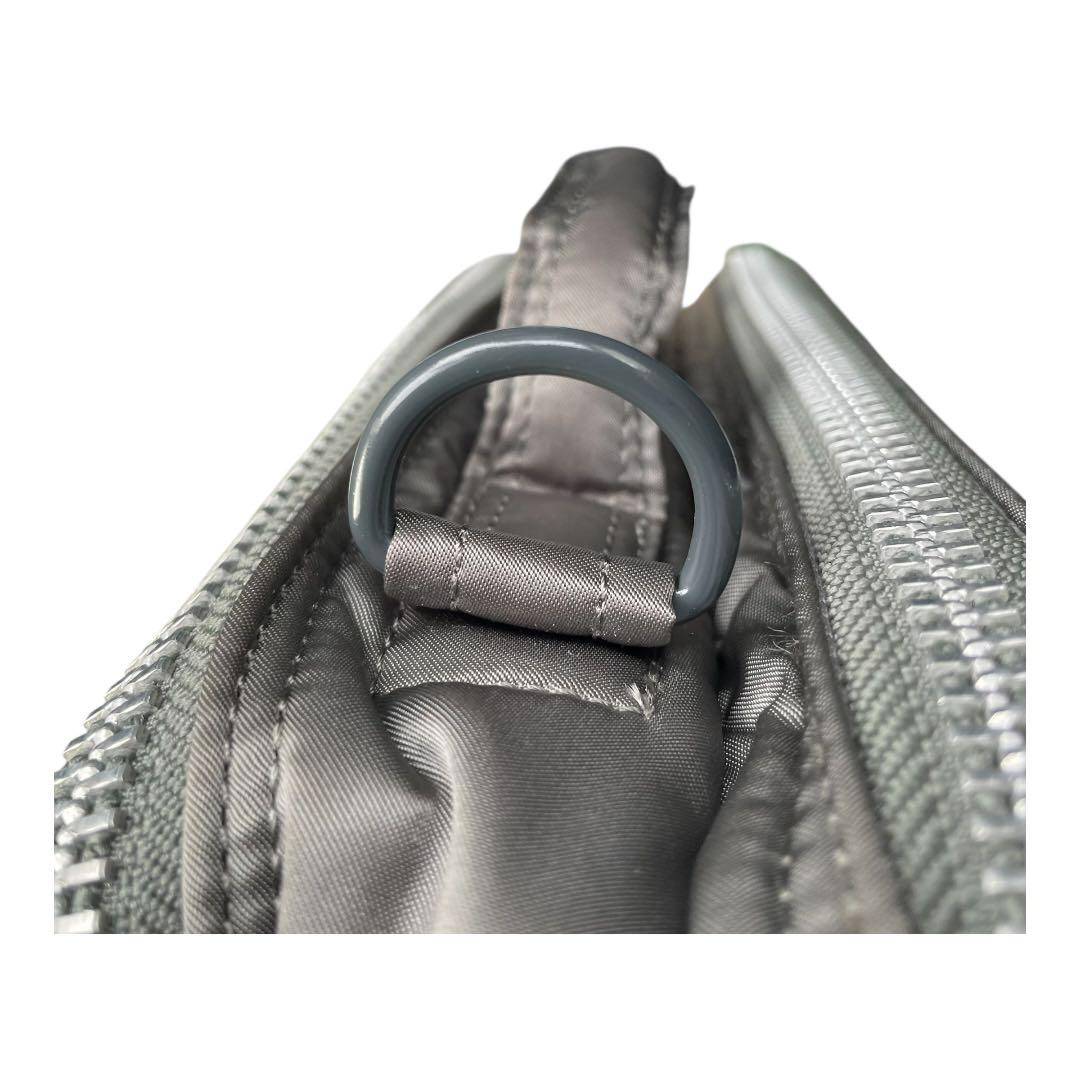 極美品 PORTER ポーター タンカー シルバーグレー 3WAYバック　2層式