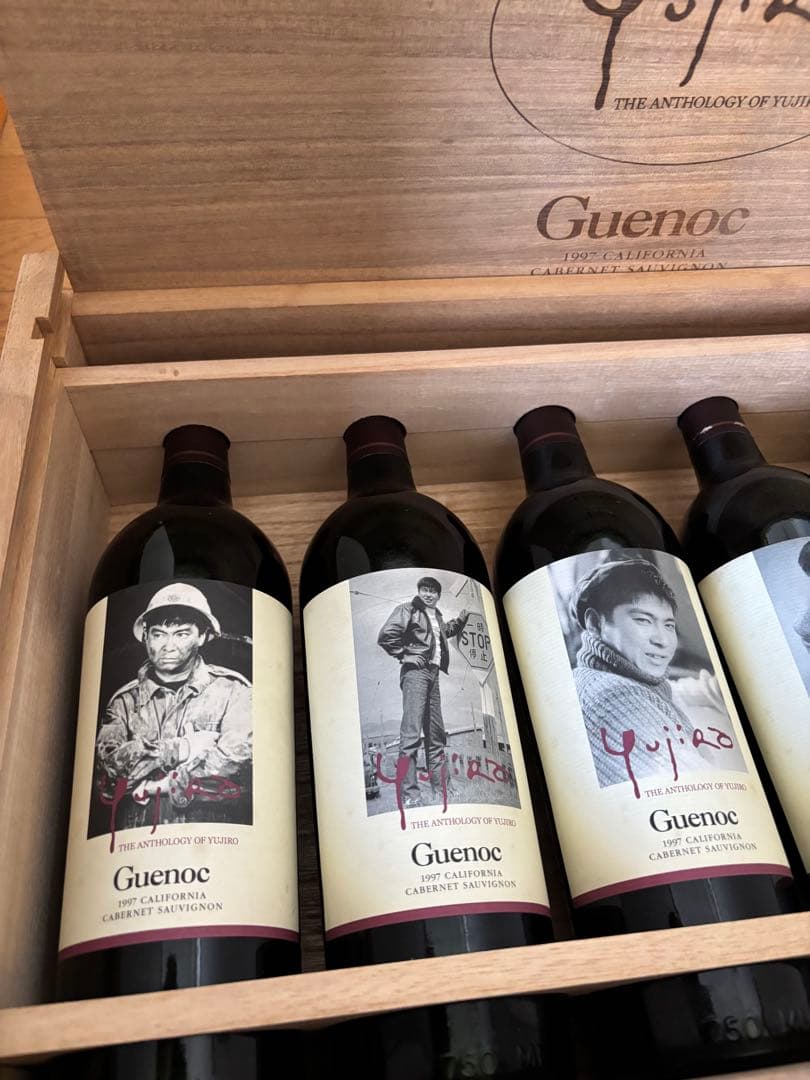 石原裕次郎メモリアルワイン6本セット 豪華木箱入り 1997年Guenoc