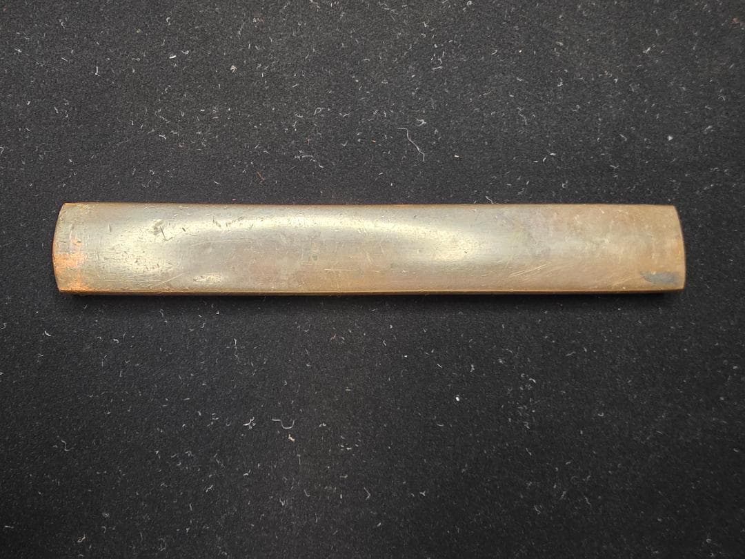 無銘 小柄 赤銅魚々子地人物に鳥図 拵 日本刀 刀装具 骨董 古美術 江戸時代