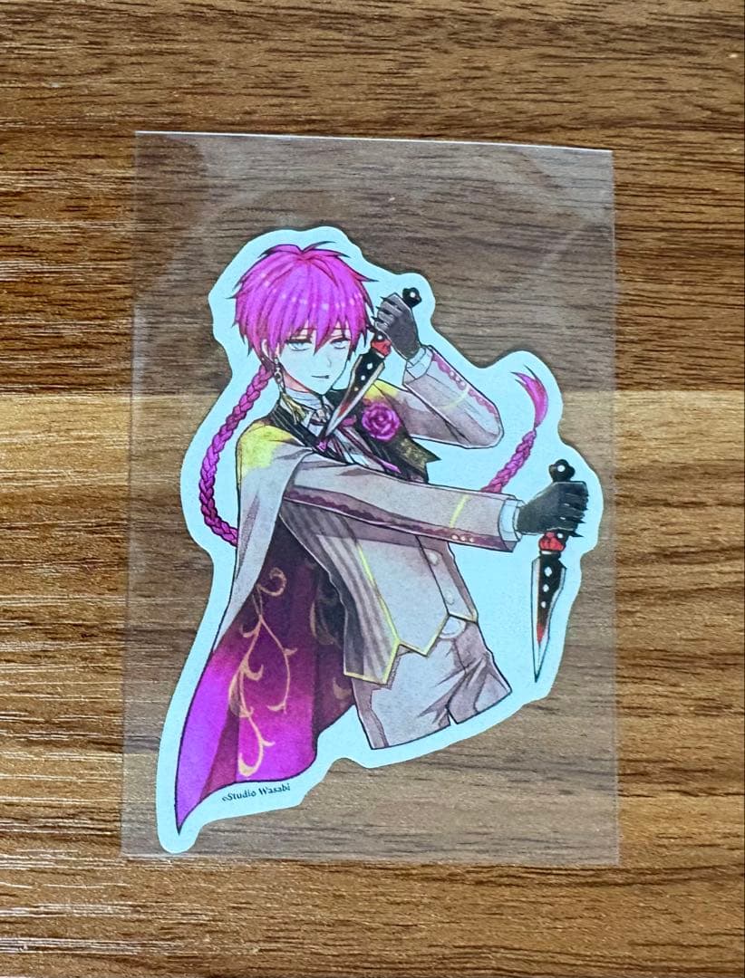 あくねこ 悪魔執事と黒い猫 ラト チェキ風カード バレンタイン デート N366