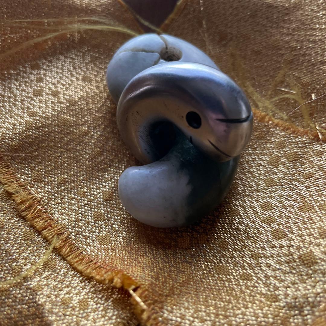 タタラ勾玉 ターコイズ 出雲型勾玉 20ミリ