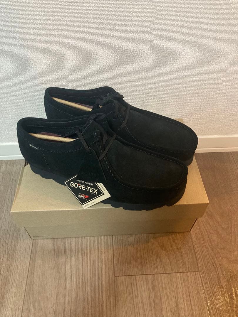 新品 CLARKS WALLABEE ゴアテックス UK10 クラークス GTX
