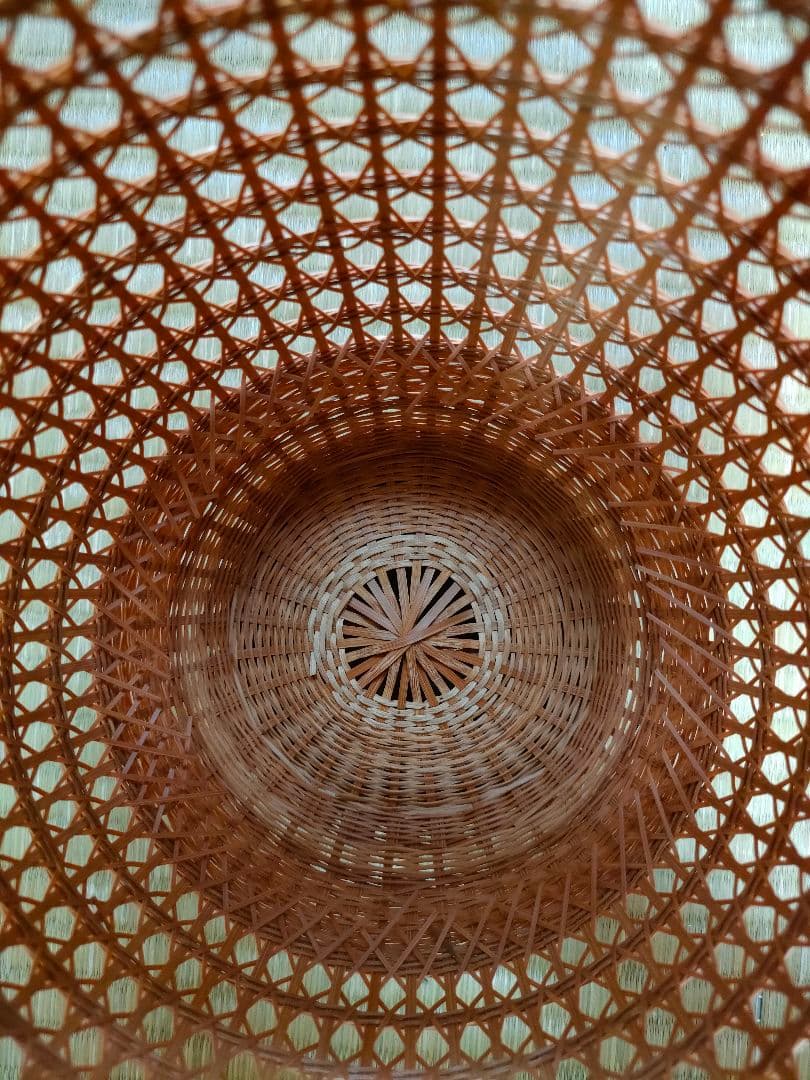 竹花籠 レトロ 竹細工 竹籠 花籠 茶道具 耳付き 生花 竹清 竹清