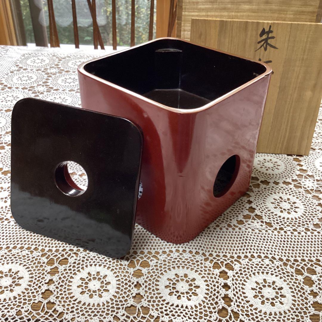 k2f3 朱杯台　漆器　年代物