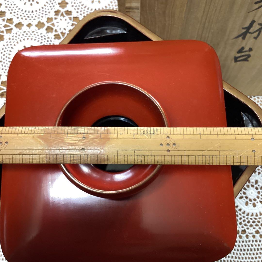 k2f3 朱杯台 漆器 年代物