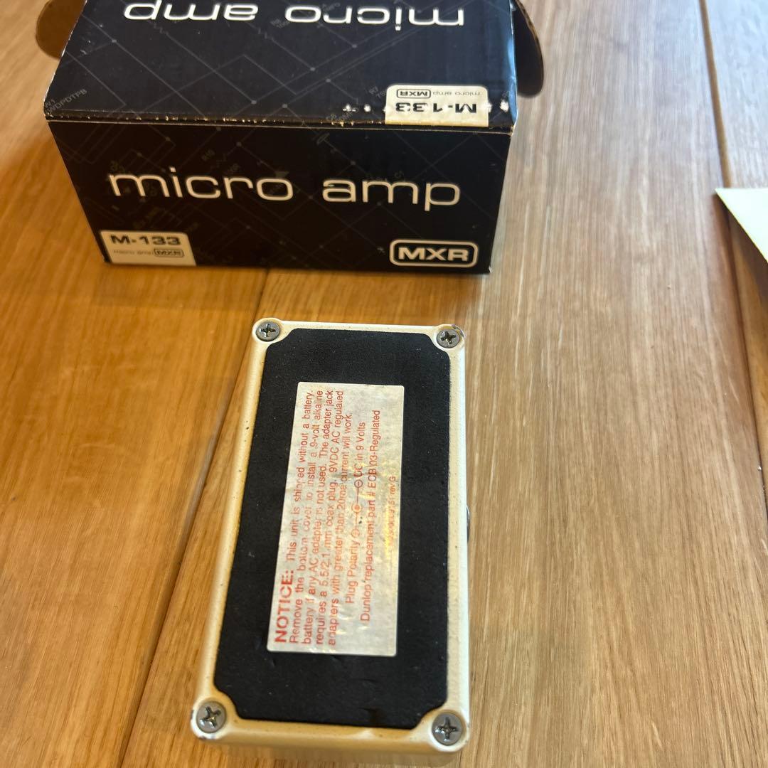 MXR MicroAmp M-133クリーンブースター エフェクター箱付属品あり