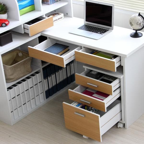 北海道民芸家具 ♯421 片袖机 木製(樺材) 民芸調カラー