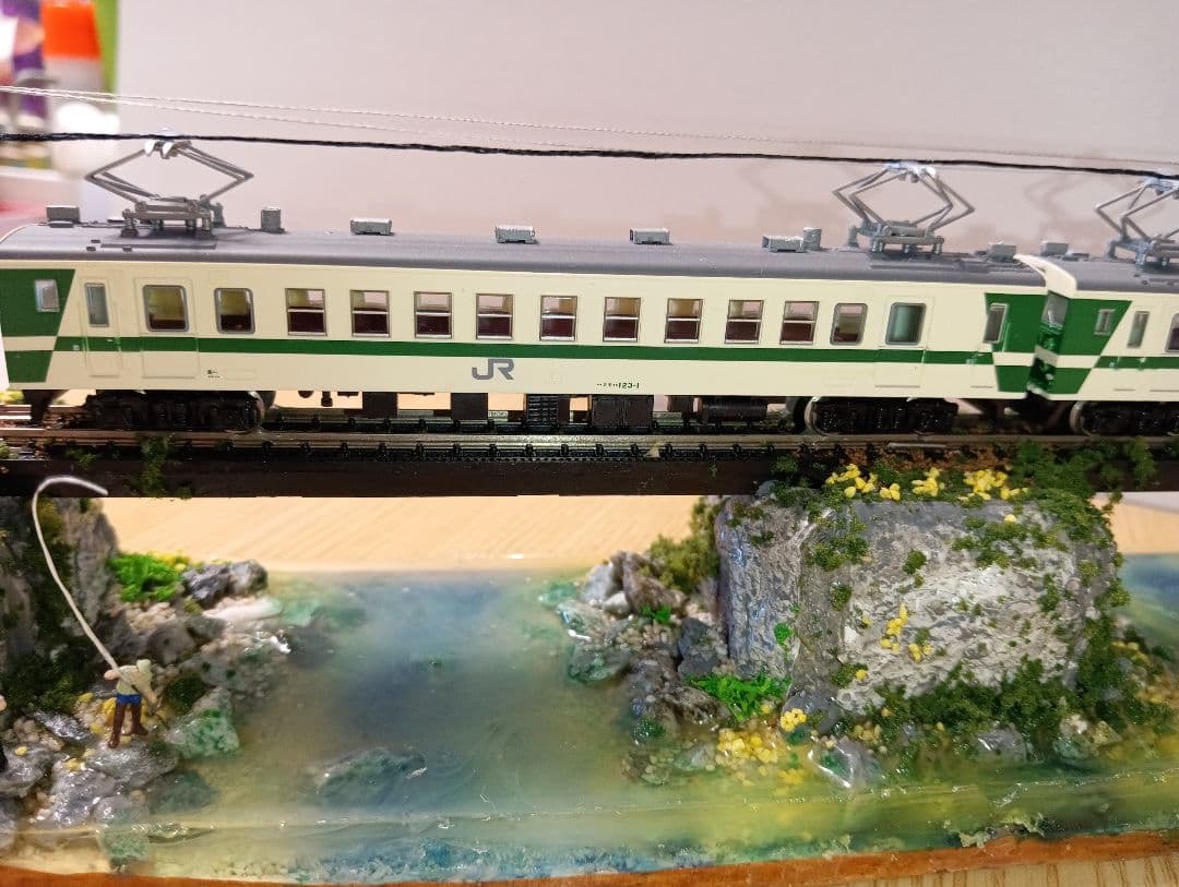 Nゲージ 鉄道模型 ジオラマ　車両付き（その6)