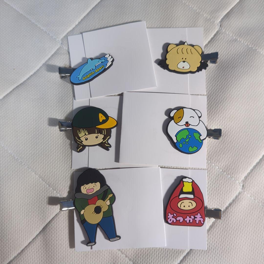 あいみょん】ドルアパ 参戦ヘアクリップセット 6種類コンプリート